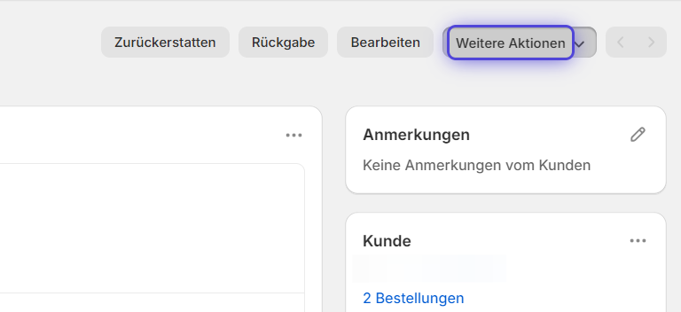 Weitere Aktionen